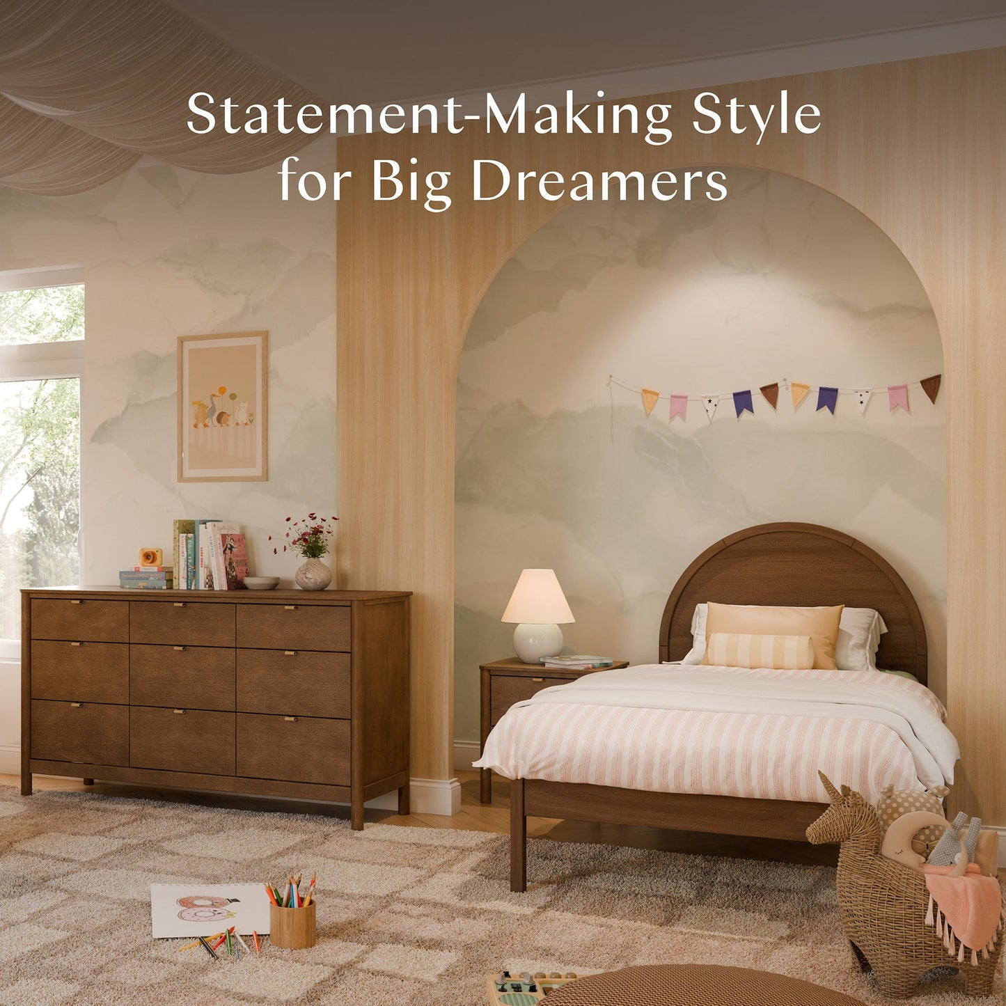 Babyletto Bondi Twin Bed - Natural Walnut - M25969NL