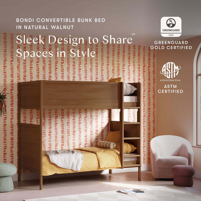 Babyletto Bondi Convertible Bunk Bed - Natural Walnut - M25994NL