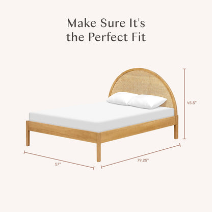 Babyletto Bondi Cane Full Bed - Honey with Natural Cane - M25996HYNC