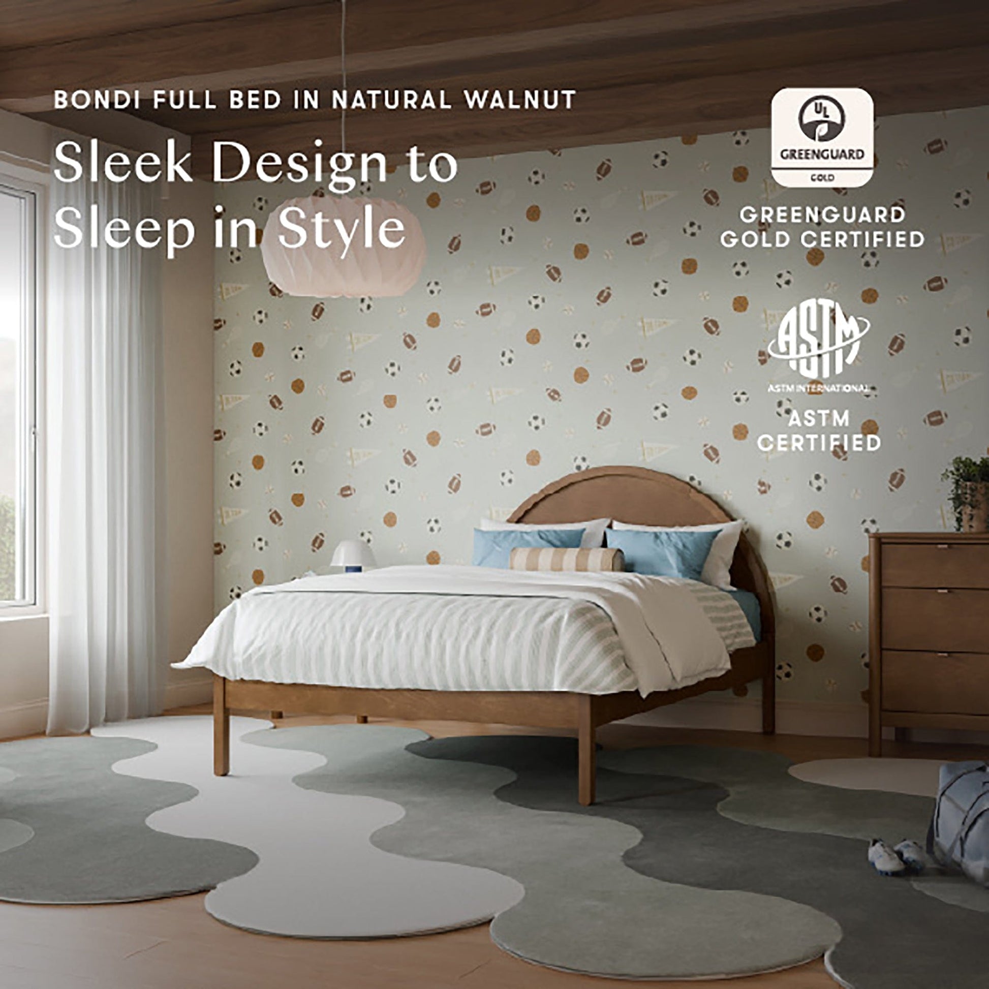 Babyletto Bondi Full Bed - Natural Walnut - M25996NL