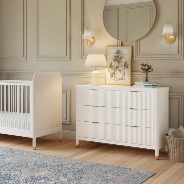 Namesake Brimsley Tambour 6-Drawer Assembled Dresser - Warm White