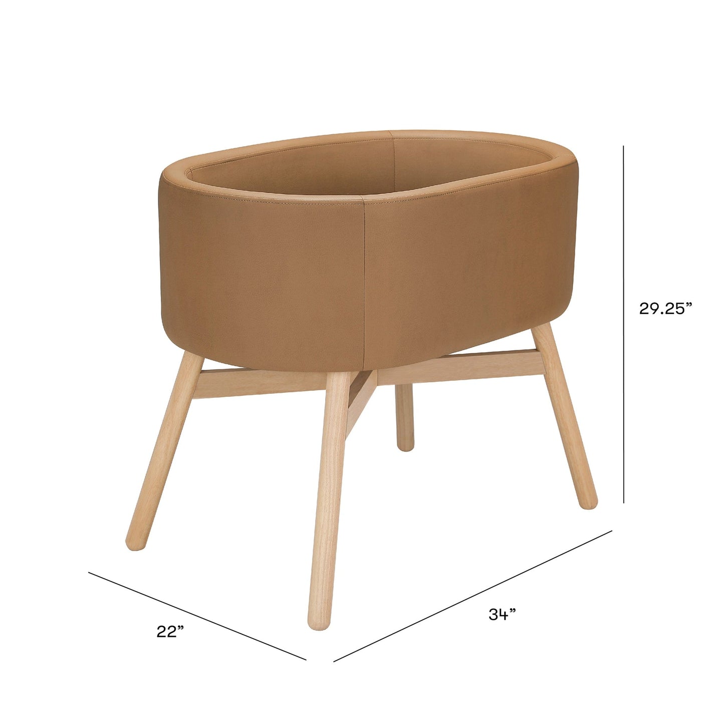 Babyletto x GATHRE Capsule Bassinet - Camel