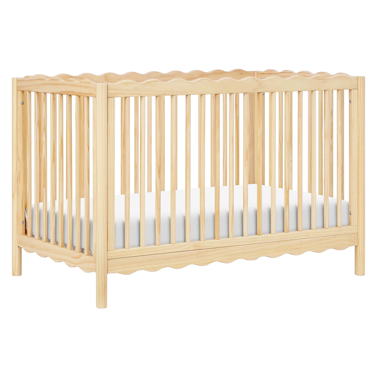Babyletto Swell 4-in-1 Convertible Crib with Toddler Bed Conversion Kit - Blonde