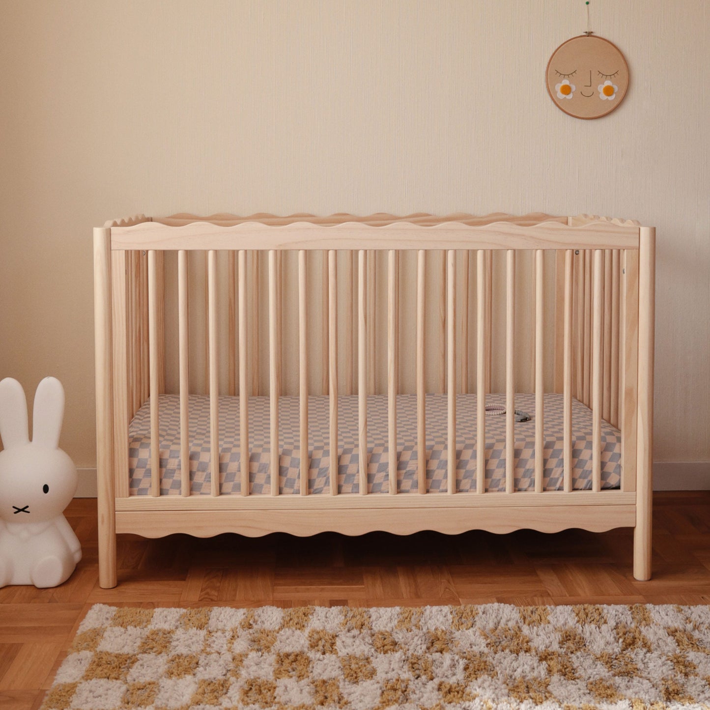 Babyletto Swell 4-in-1 Convertible Crib with Toddler Bed Conversion Kit - Blonde