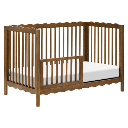 Babyletto Swell 4-in-1 Convertible Crib with Toddler Bed Conversion Kit - Natural Walnut