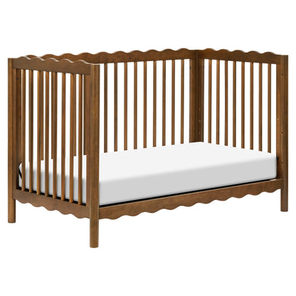 Babyletto Swell 4-in-1 Convertible Crib with Toddler Bed Conversion Kit - Natural Walnut