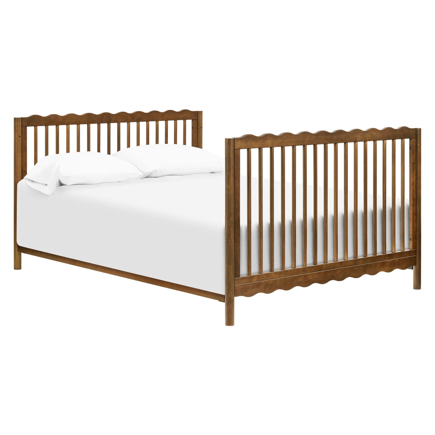 Babyletto Swell 4-in-1 Convertible Crib with Toddler Bed Conversion Kit - Natural Walnut