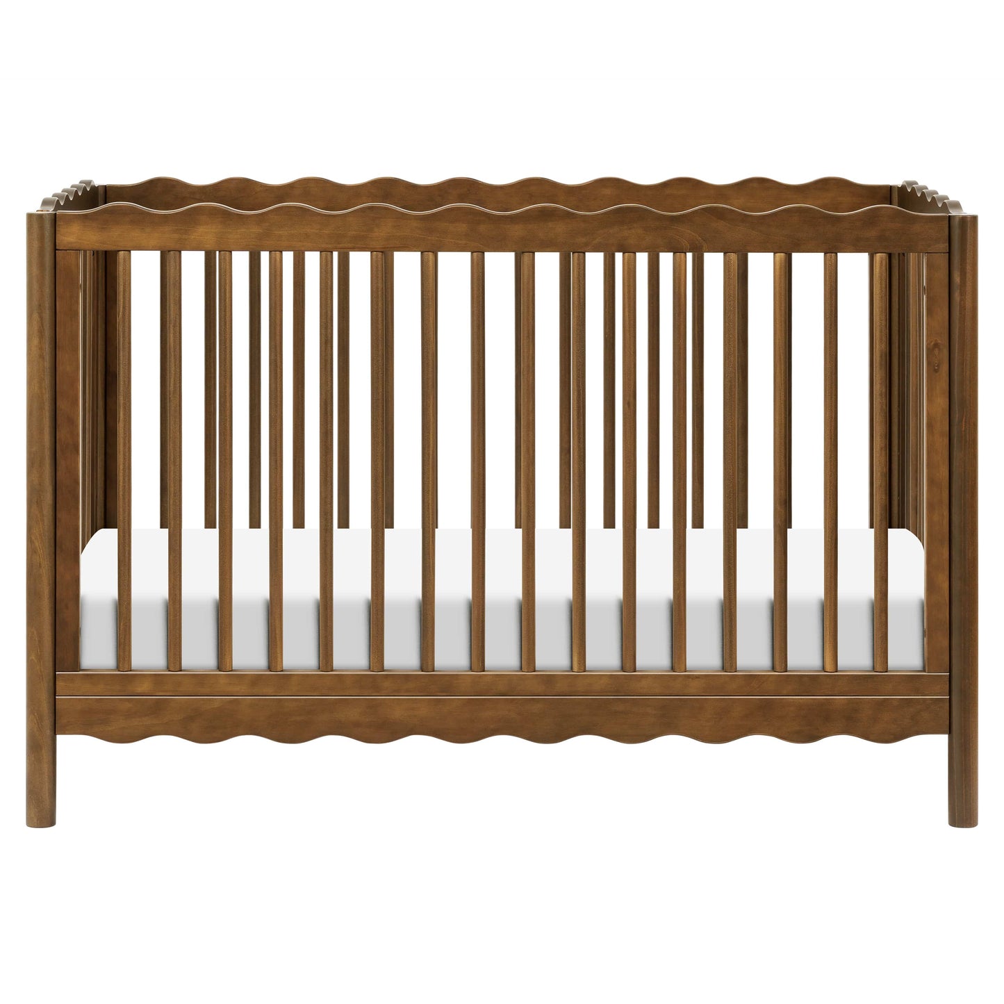 Babyletto Swell 4-in-1 Convertible Crib with Toddler Bed Conversion Kit - Natural Walnut