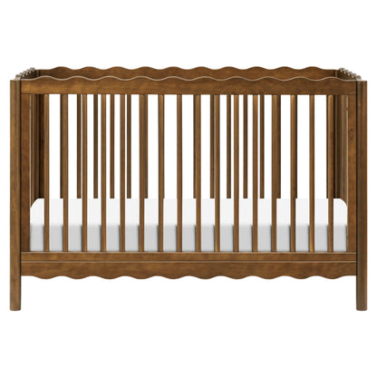Babyletto Swell 4-in-1 Convertible Crib with Toddler Bed Conversion Kit - Natural Walnut