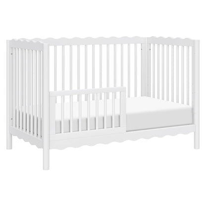 Babyletto Swell 4-in-1 Convertible Crib with Toddler Bed Conversion Kit - White