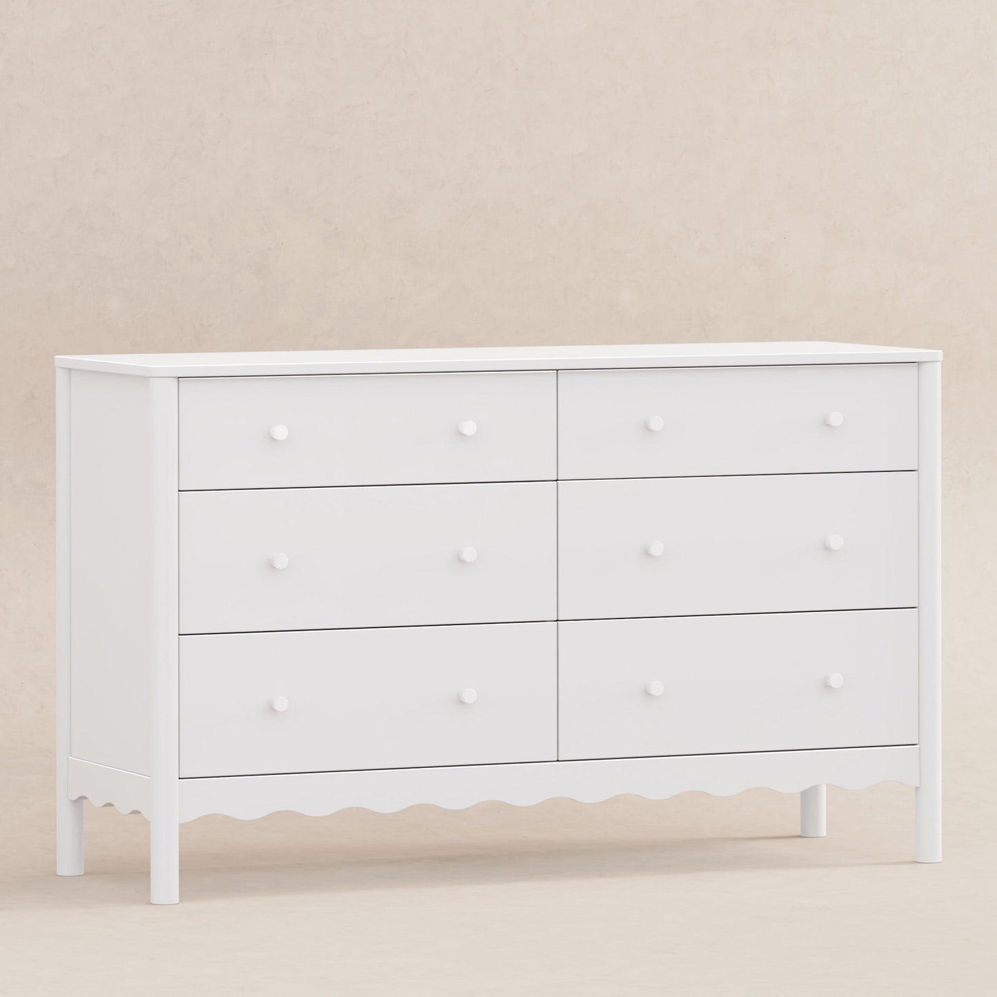 Babyletto Swell 6-Drawer Wide Assembled Dresser (56") - White