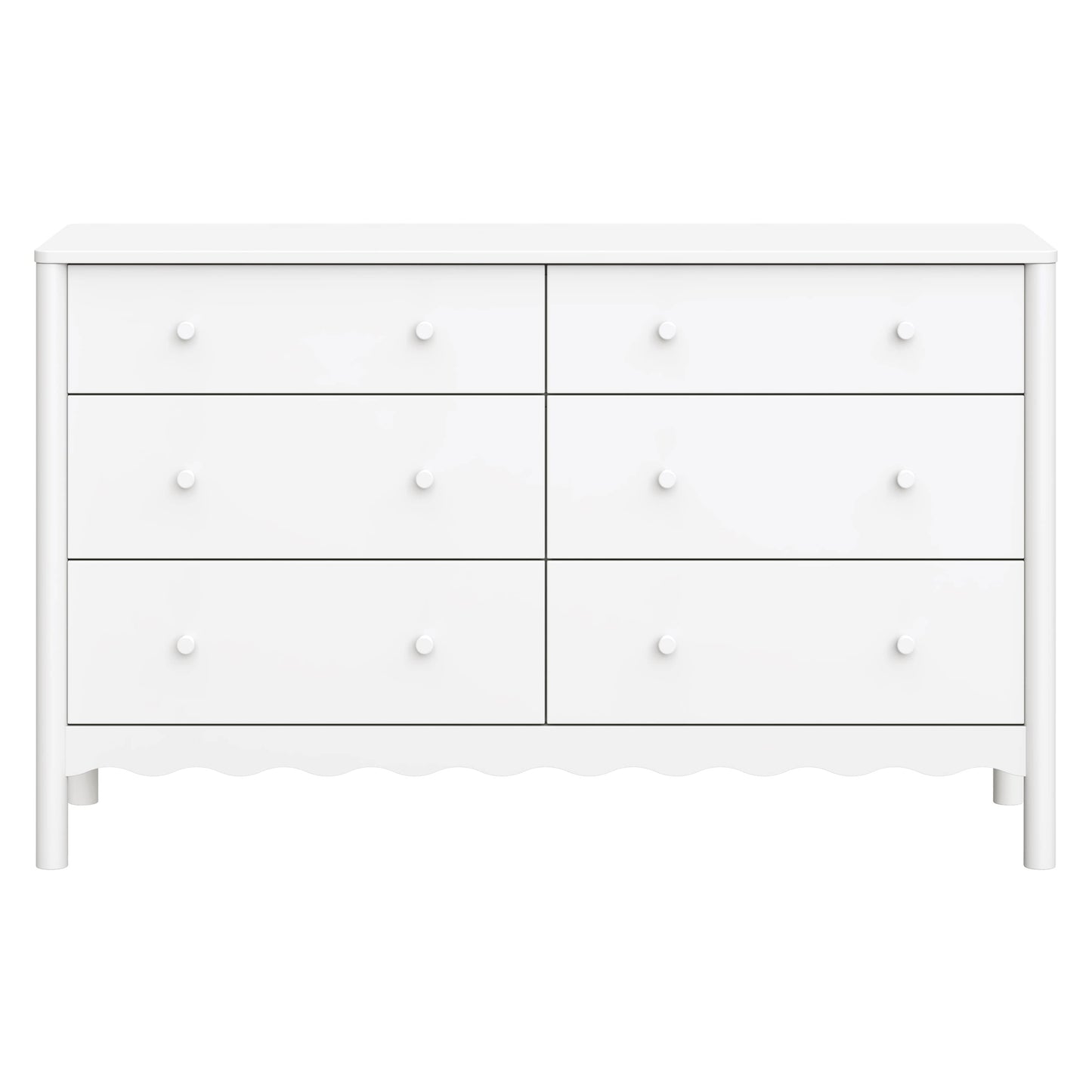 Babyletto Swell 6-Drawer Wide Assembled Dresser (56") - White