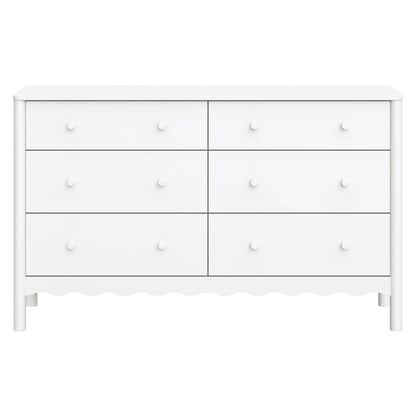 Babyletto Swell 6-Drawer Wide Assembled Dresser (56") - White