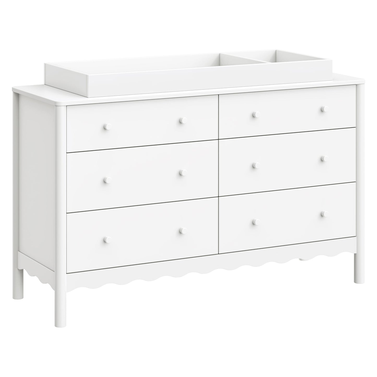 Babyletto Swell 6-Drawer Wide Assembled Dresser (56") - White