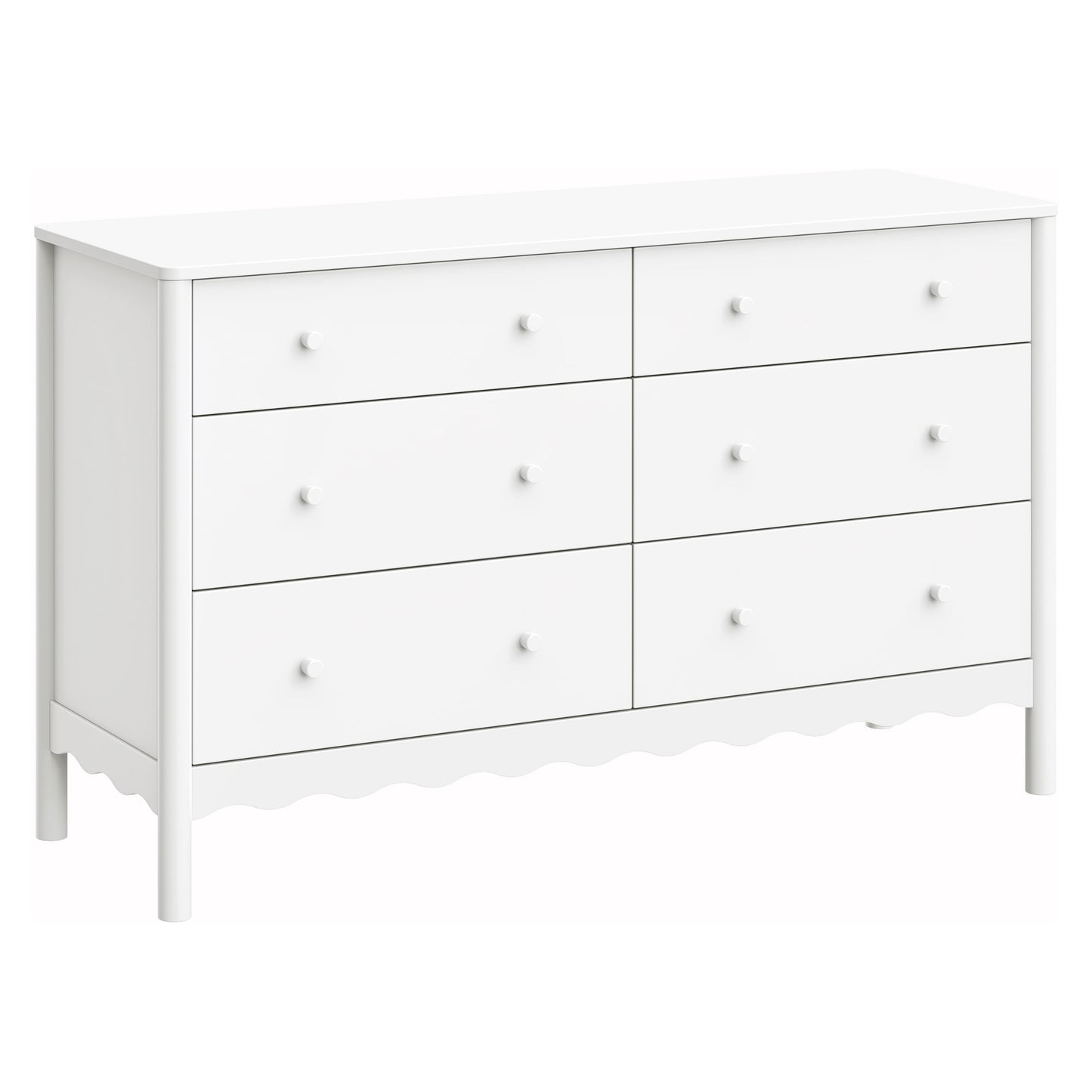 Babyletto Swell 6-Drawer Wide Assembled Dresser (56") - White