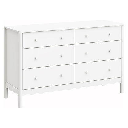 Babyletto Swell 6-Drawer Wide Assembled Dresser (56") - White