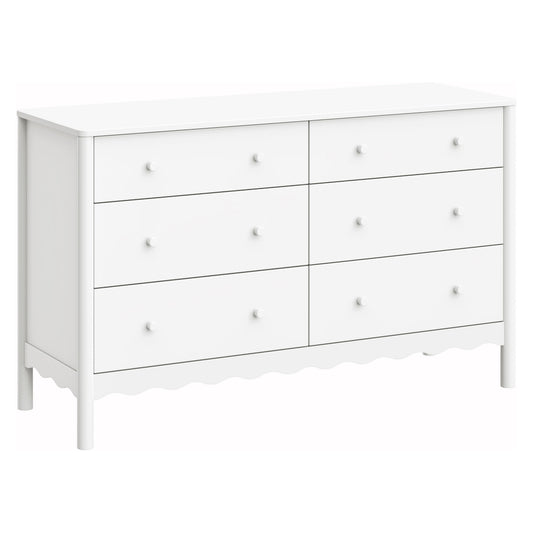 Babyletto Swell 6-Drawer Wide Assembled Dresser (56") - White