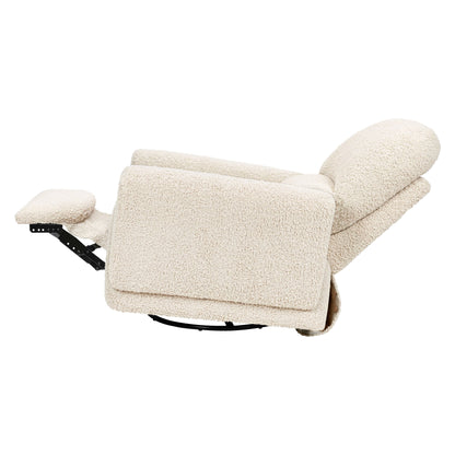 Babyletto Rainbow Recliner and Swivel Glider in Teddy Loop - Almond Teddy Loop