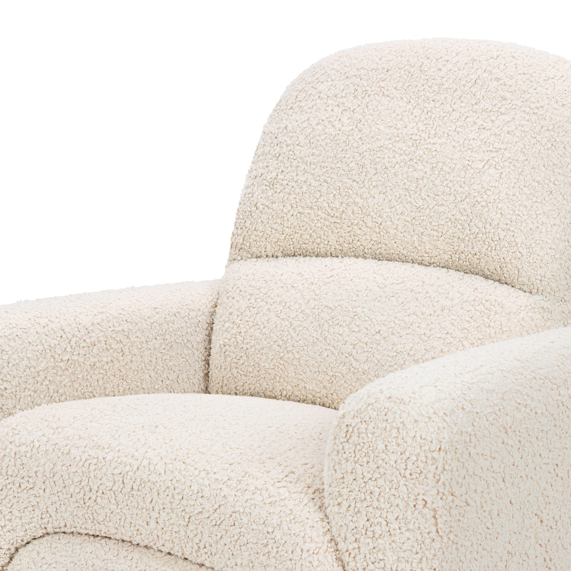 Babyletto Rainbow Recliner and Swivel Glider in Teddy Loop - Almond Teddy Loop