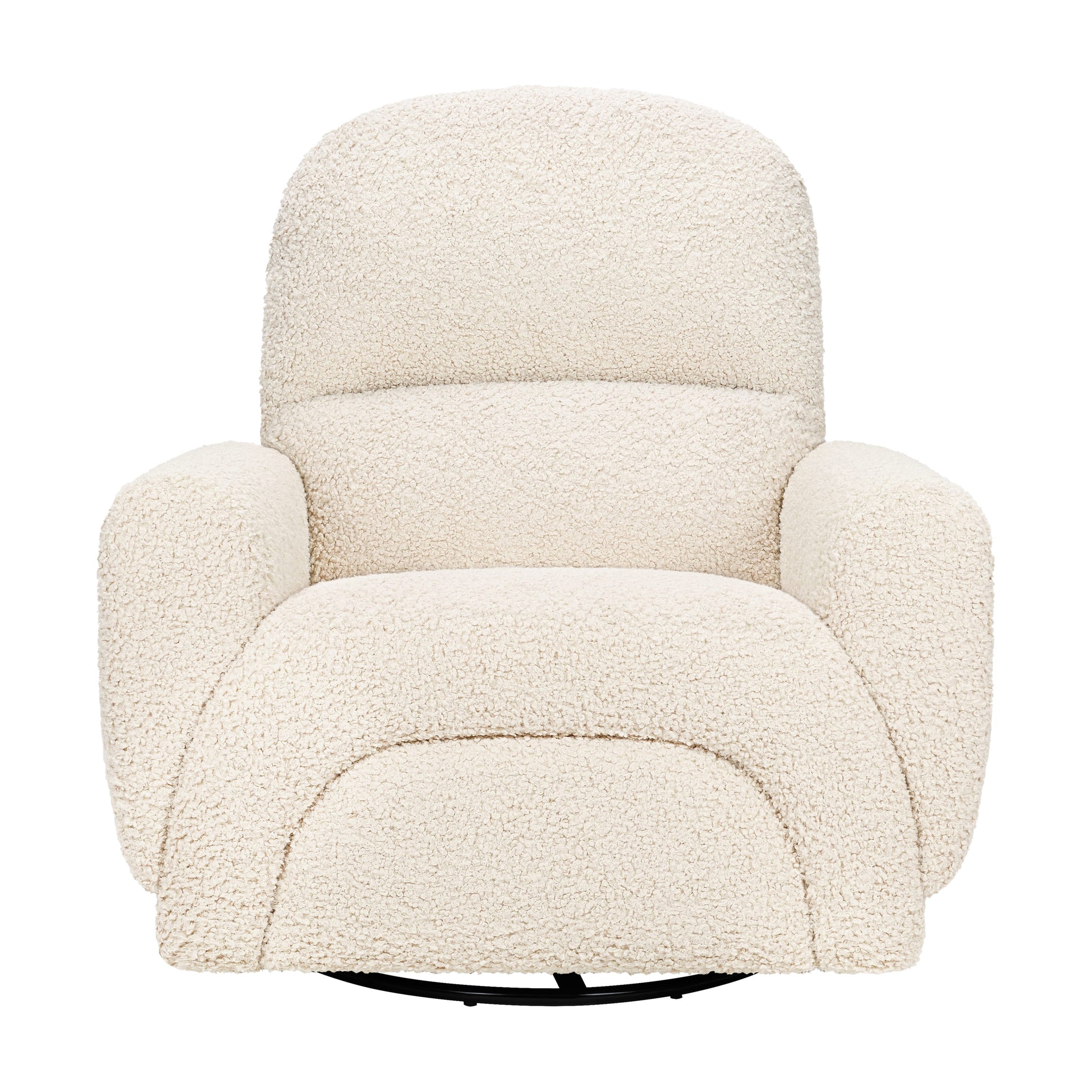 Babyletto Rainbow Recliner and Swivel Glider in Teddy Loop - Almond Teddy Loop
