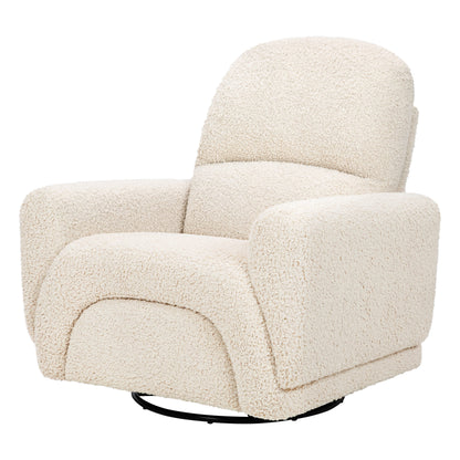 Babyletto Rainbow Recliner and Swivel Glider in Teddy Loop - Almond Teddy Loop