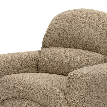 Babyletto Rainbow Recliner and Swivel Glider in Teddy Loop - Latte Teddy Loop