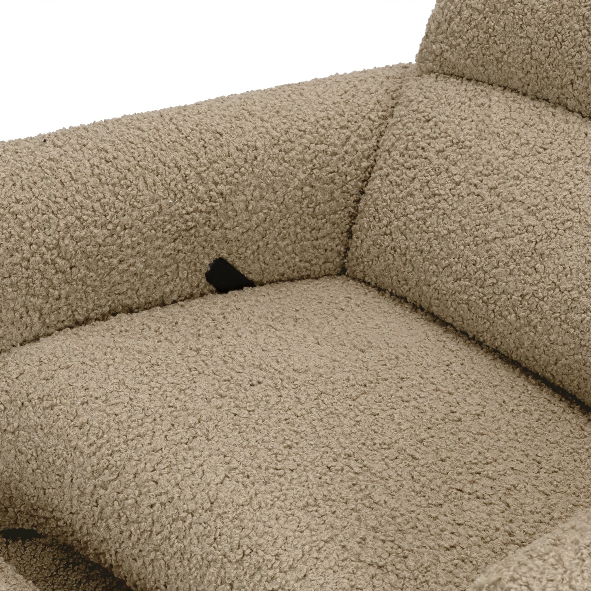 Babyletto Rainbow Recliner and Swivel Glider in Teddy Loop - Latte Teddy Loop