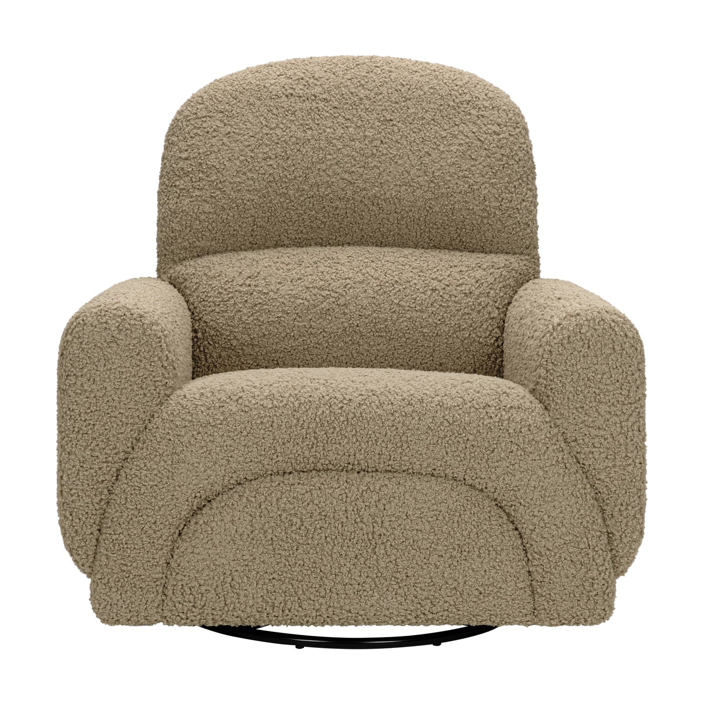Babyletto Rainbow Recliner and Swivel Glider in Teddy Loop - Latte Teddy Loop