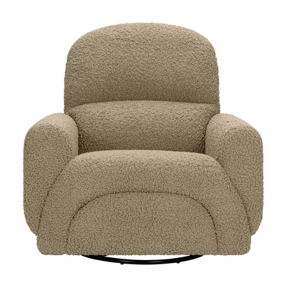 Babyletto Rainbow Recliner and Swivel Glider in Teddy Loop - Latte Teddy Loop