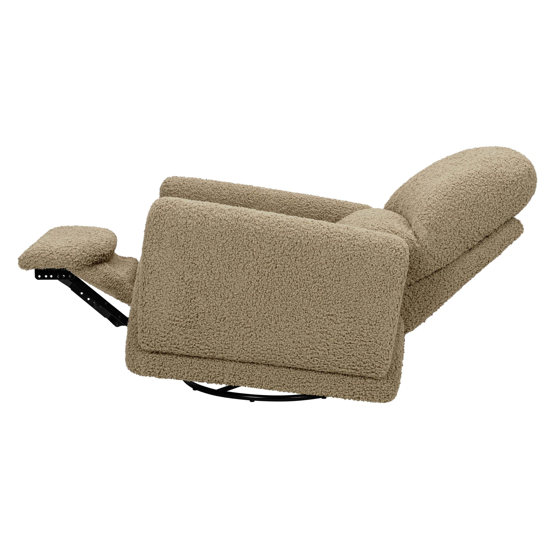 Babyletto Rainbow Recliner and Swivel Glider in Teddy Loop - Latte Teddy Loop