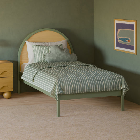 Babyletto Moab Twin Bed - Olive/Ash