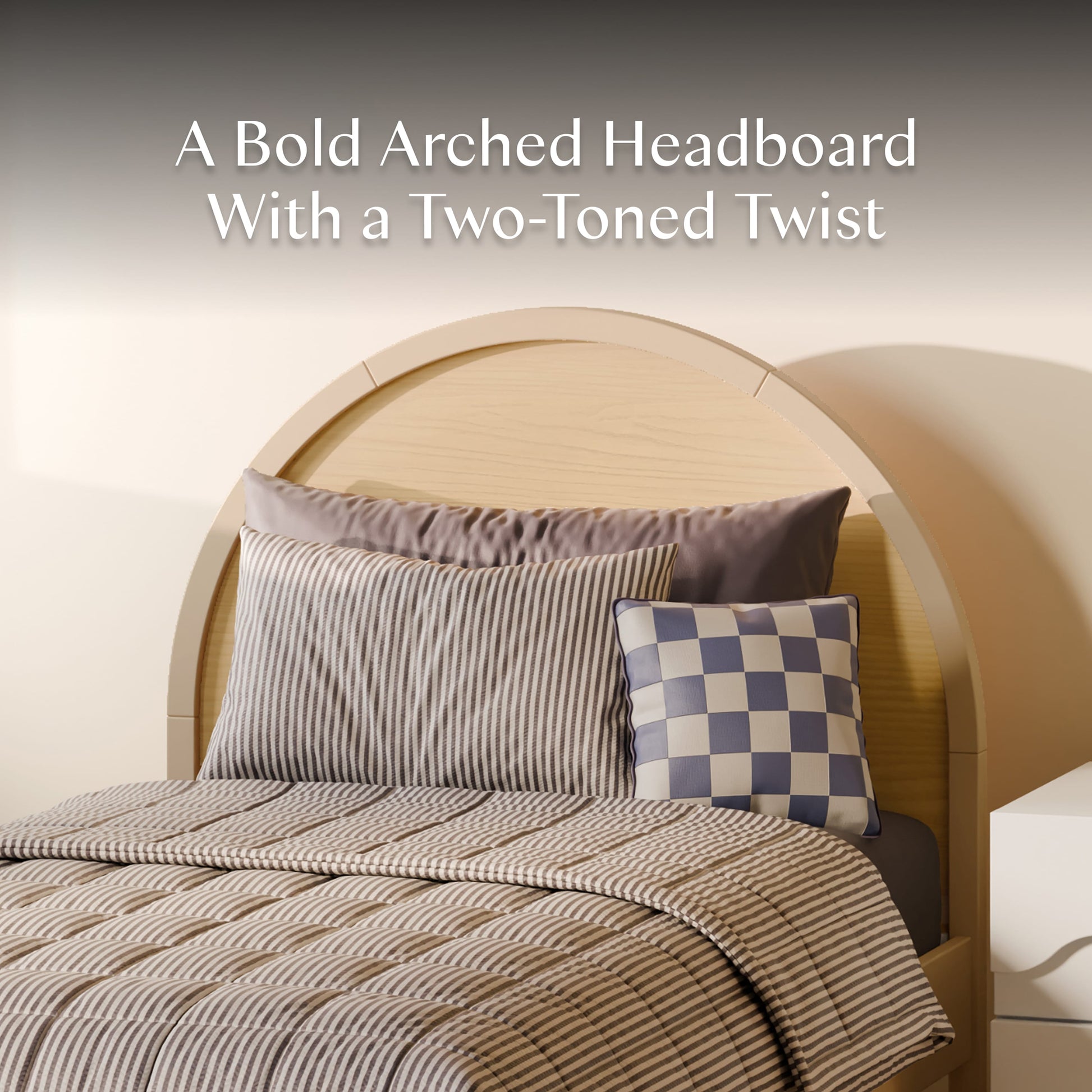 Babyletto Moab Twin Bed - Taupe/Ash