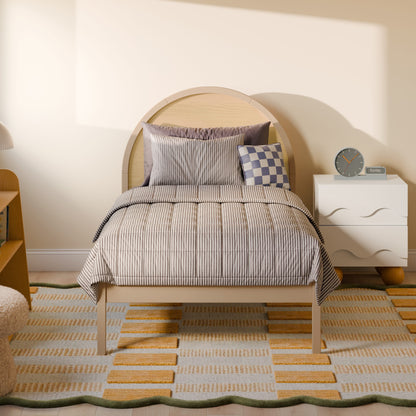 Babyletto Moab Twin Bed - Taupe/Ash