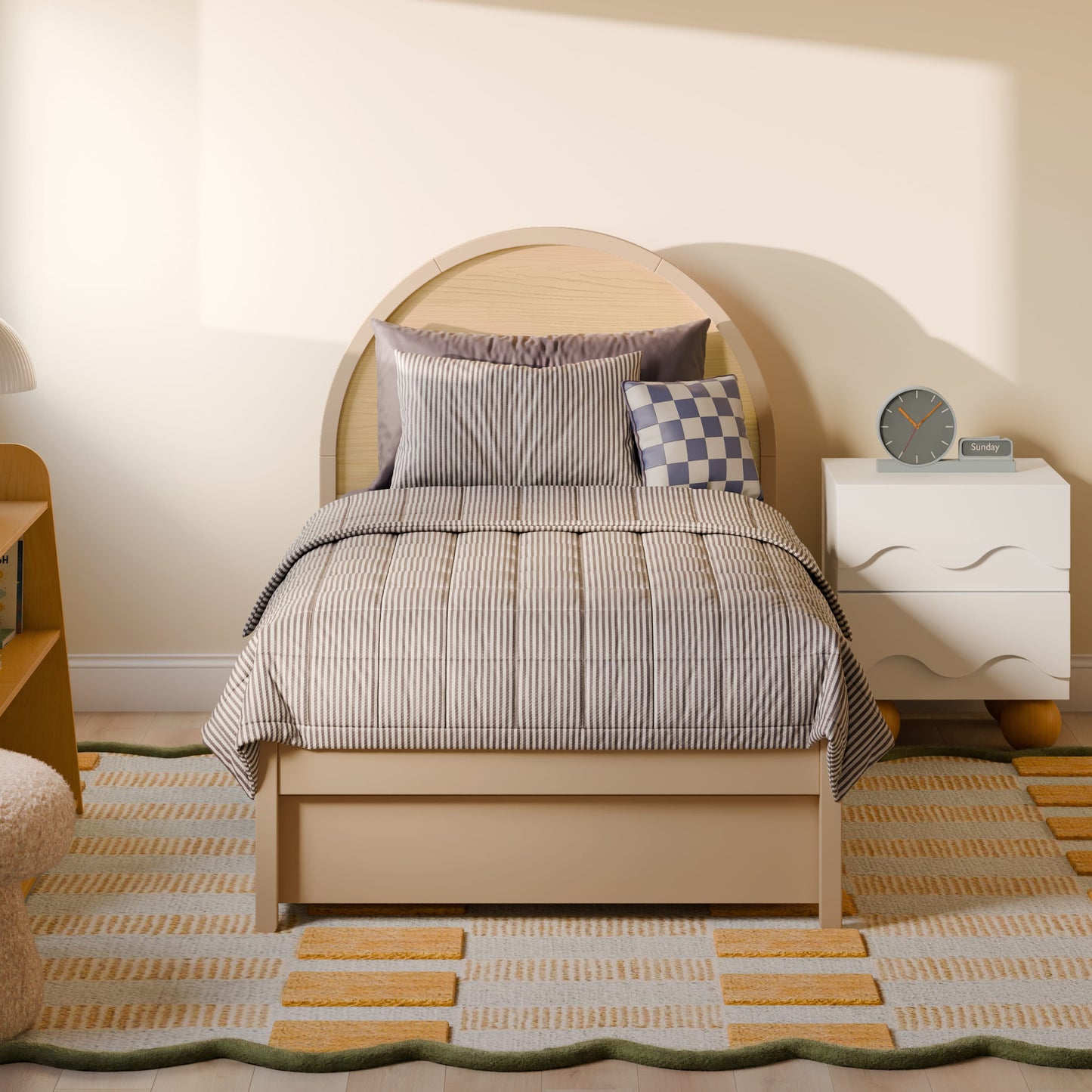 Babyletto Moab Twin Bed - Taupe/Ash