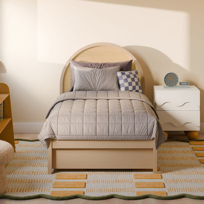 Babyletto Moab Twin Bed - Taupe/Ash