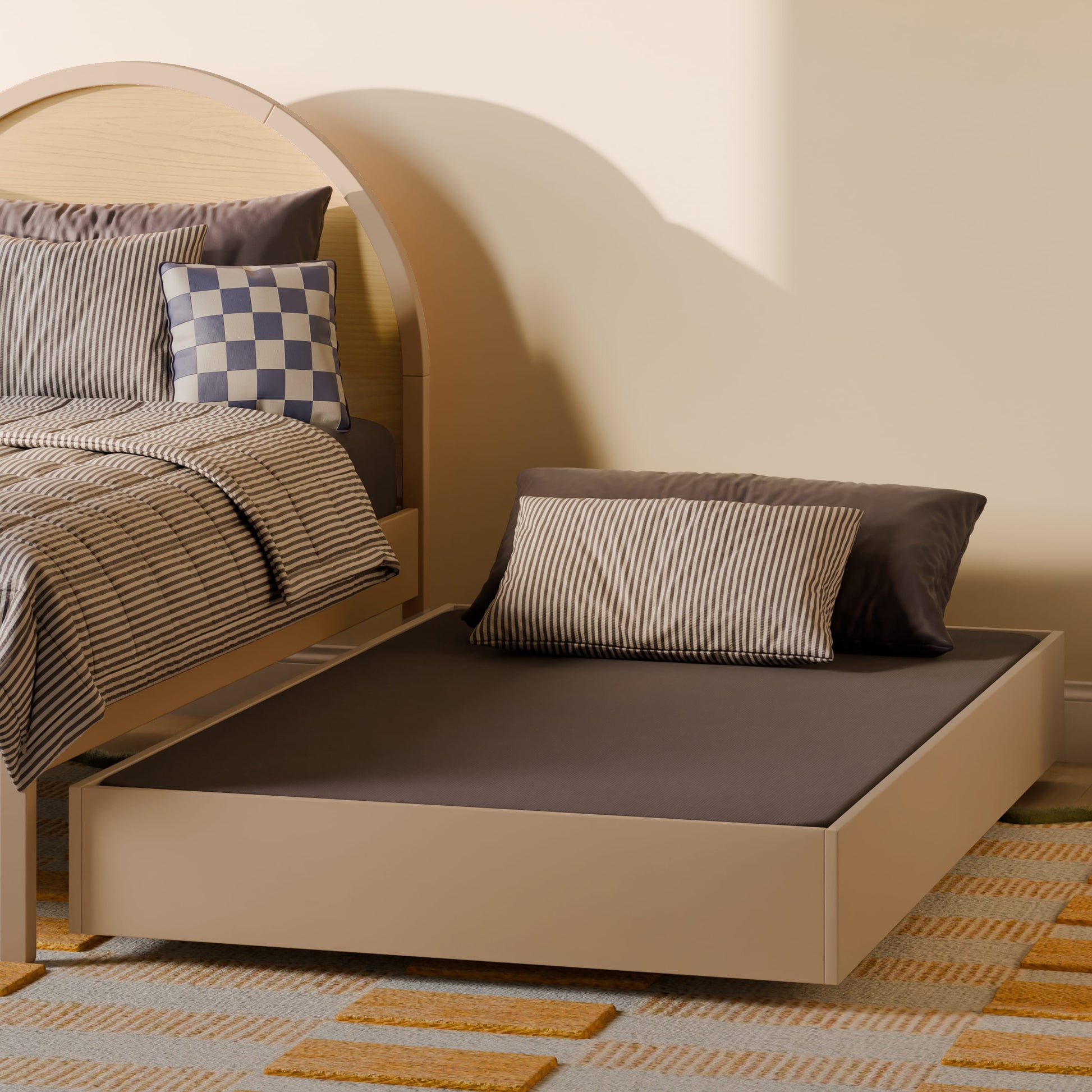 Babyletto Moab Twin Bed - Taupe/Ash