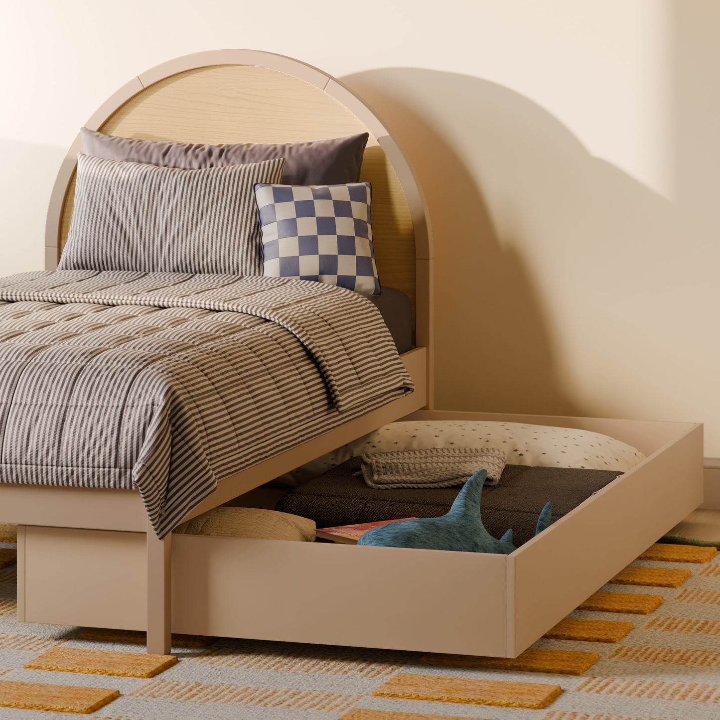 Babyletto Moab Twin Bed - Taupe/Ash