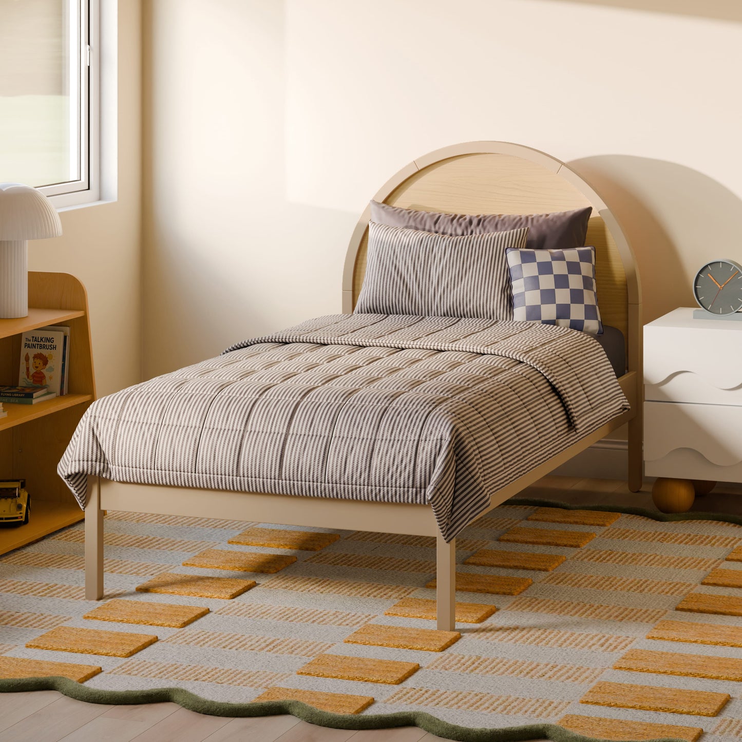 Babyletto Moab Twin Bed - Taupe/Ash