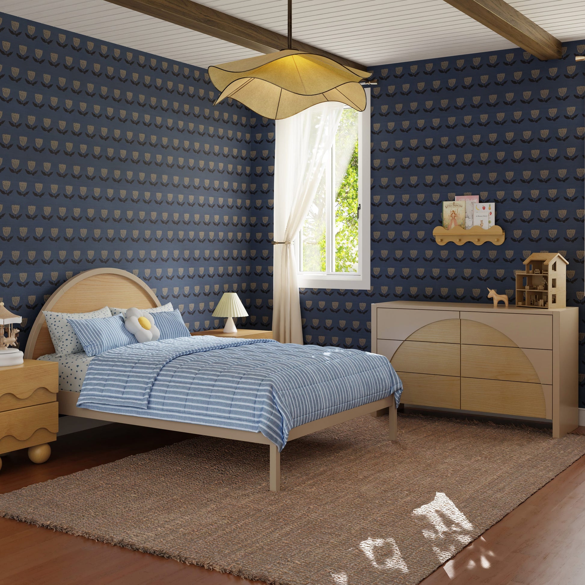 Babyletto Moab Full Bed - Taupe/Ash