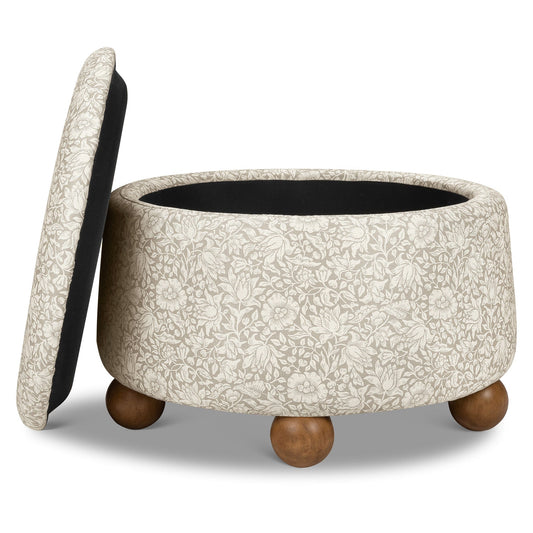 Morris & Co. x Namesake Tuffet Storage Ottoman - Mallow in Ash - M30985MADF