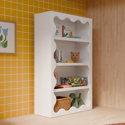Babyletto Lido Wave Bookcase - White