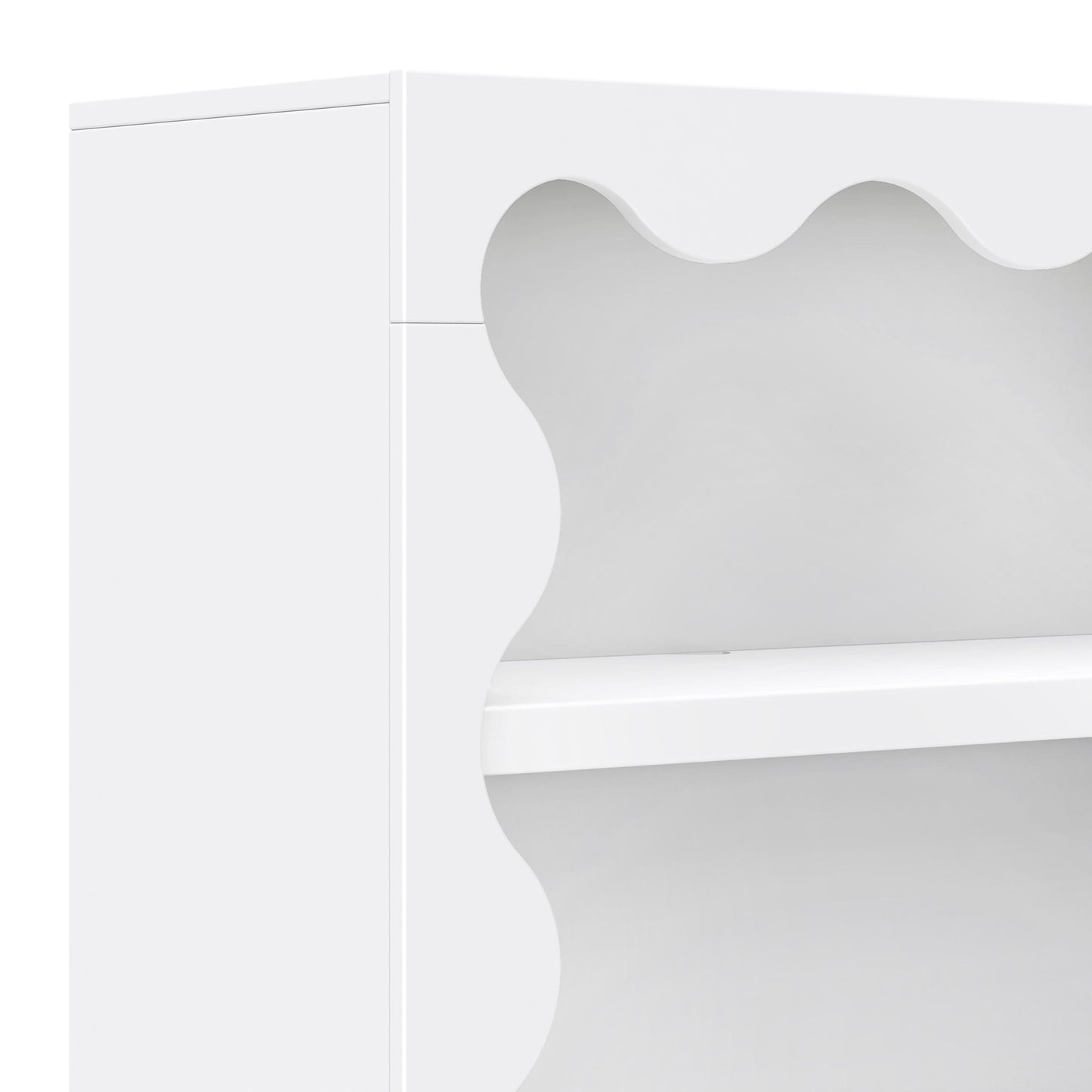 Babyletto Lido Wave Bookcase - White