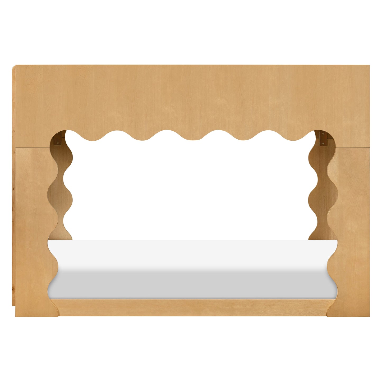 Babyletto Lido Wave Convertible Low-Profile Bunk Bed - Honey