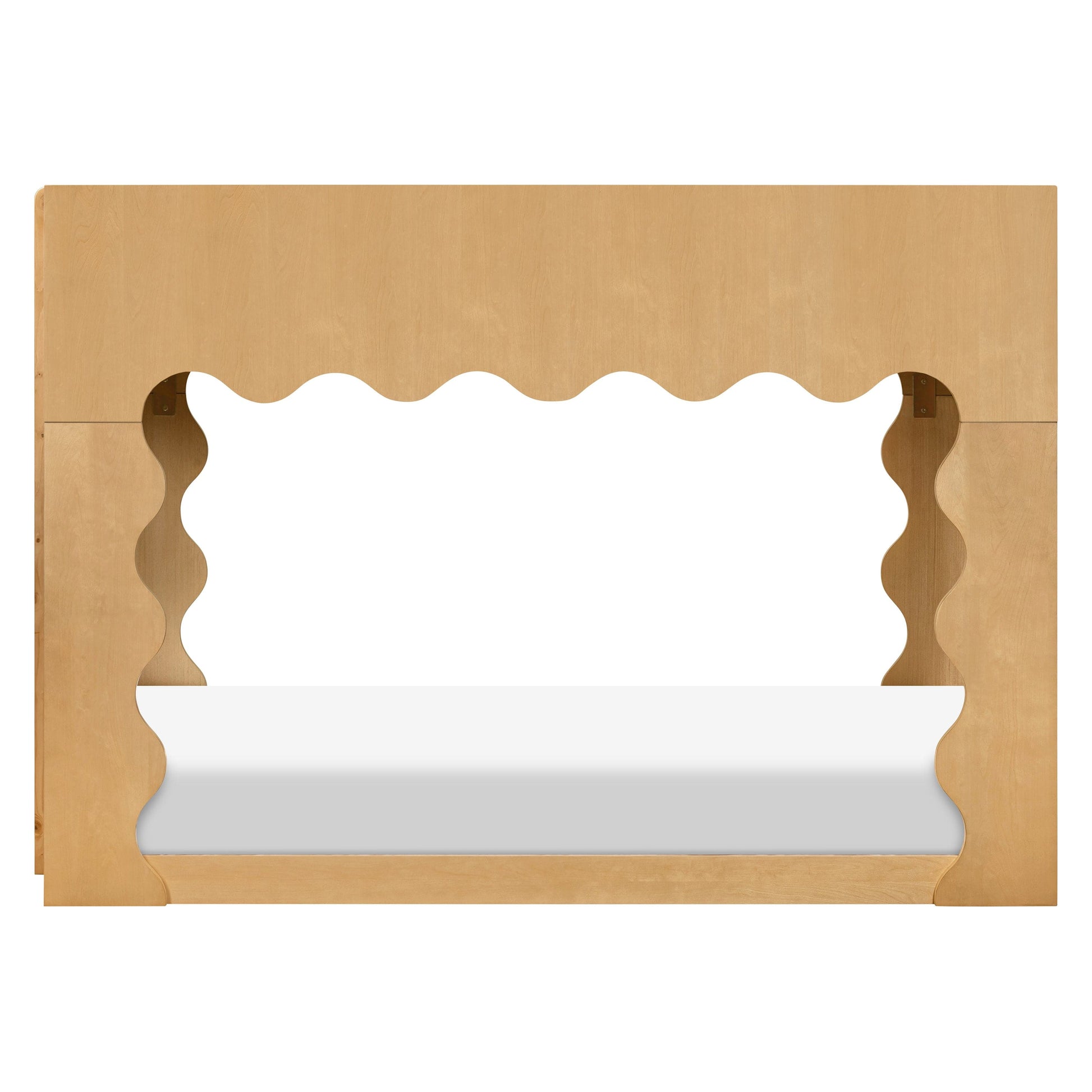 Babyletto Lido Wave Convertible Low-Profile Bunk Bed - Honey
