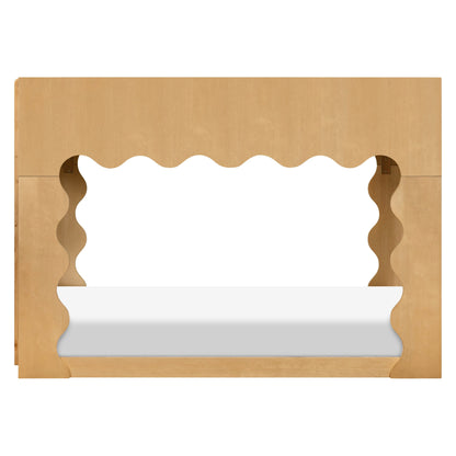 Babyletto Lido Wave Convertible Low-Profile Bunk Bed - Honey