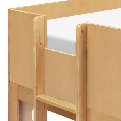 Babyletto Lido Wave Convertible Low-Profile Bunk Bed - Honey