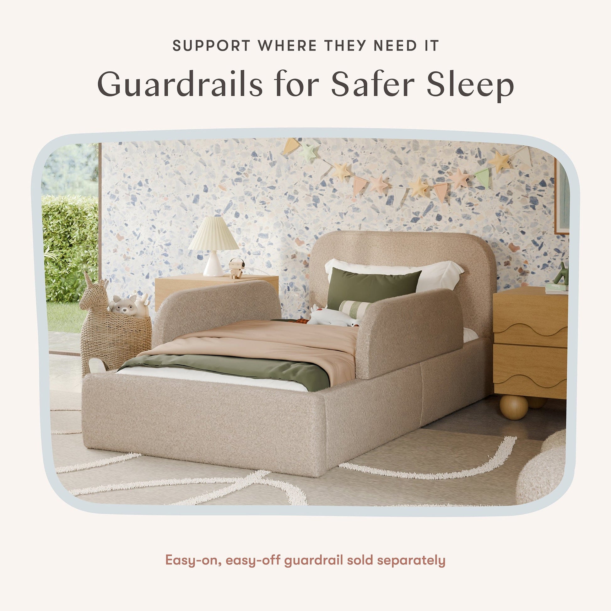 Babyletto Nara Twin Bed - Chai Shearling - M31269CSG