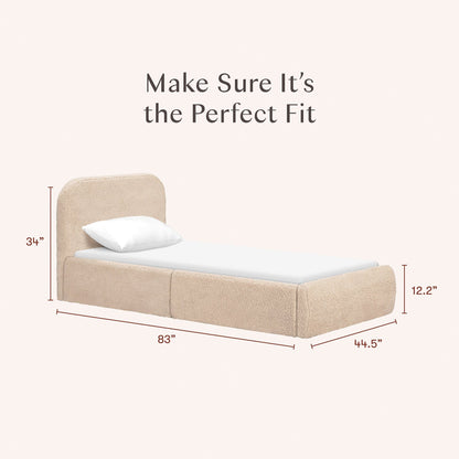 Babyletto Nara Twin Bed - Chai Shearling - M31269CSG