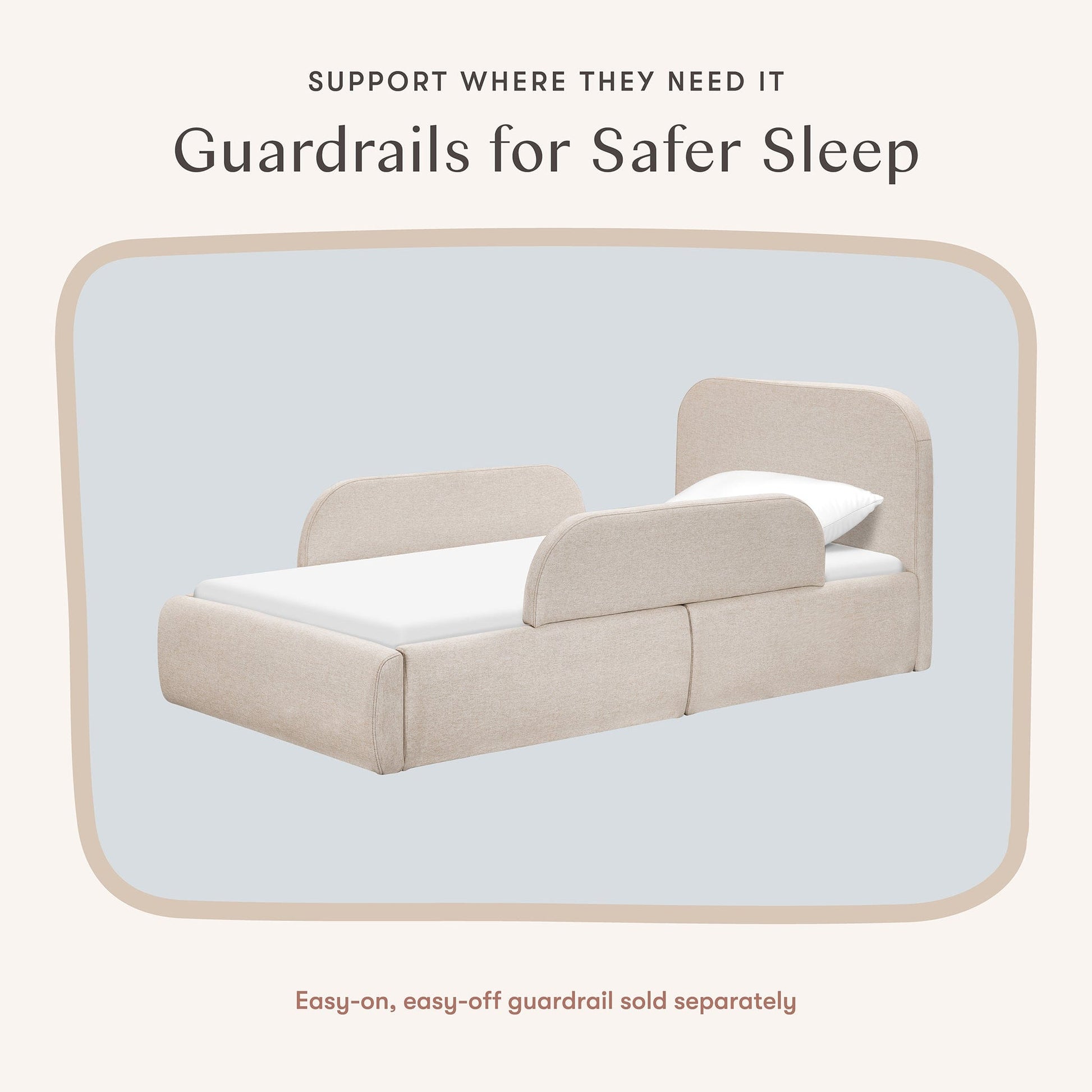 Babyletto Nara Twin Bed - Performance Beach Eco-Weave - M31269PBEW