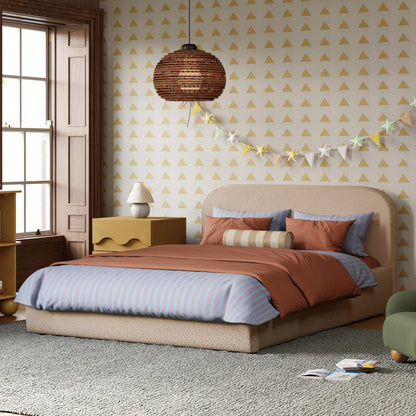 Babyletto Nara Full Floor Bed - Chai Shearling